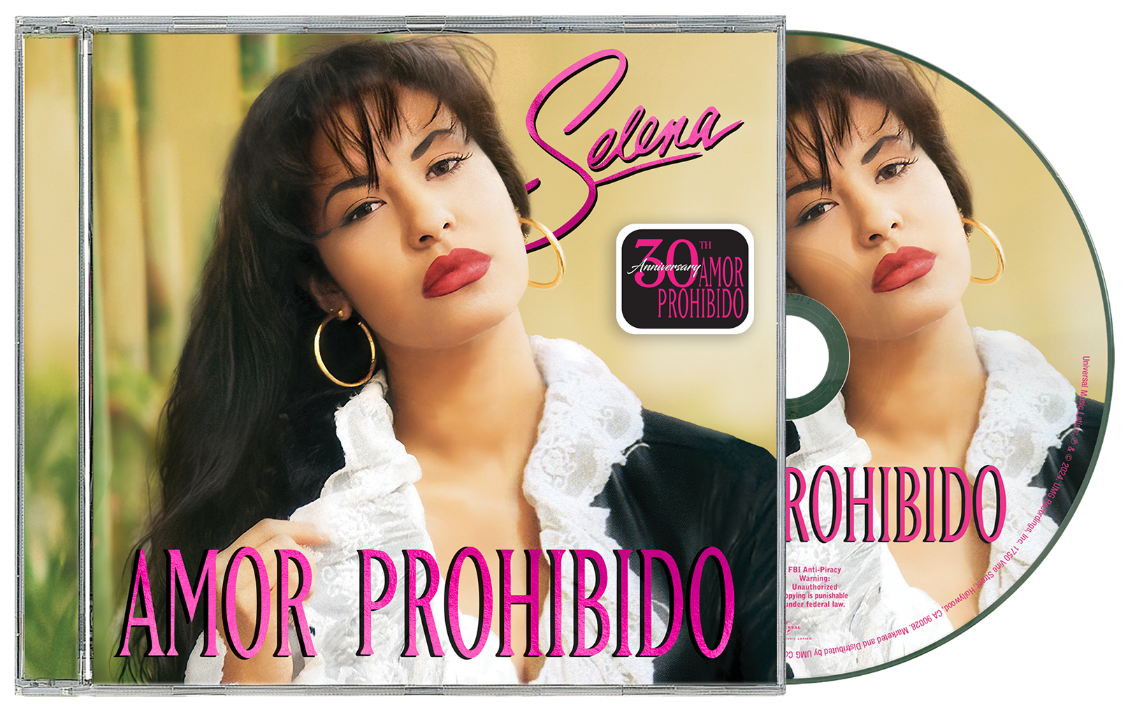 Amor Prohibido CD - Edición 30 Aniversario - Importado