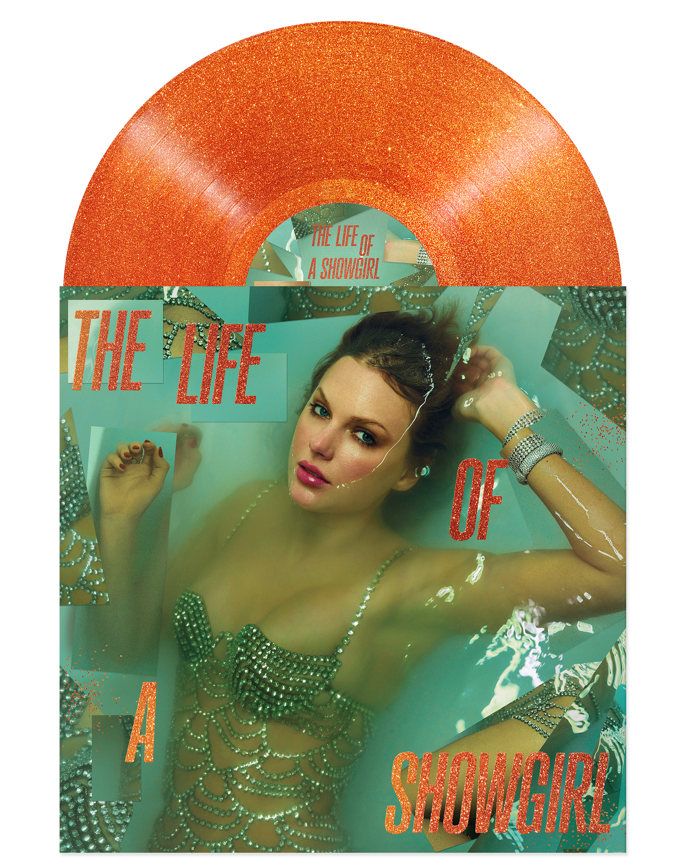 THE LIFE OF A SHOWGIRL: SWEAT AND VANILLA PERFUME PORTOFINO ORANGE GLITTER VINILO - Importado