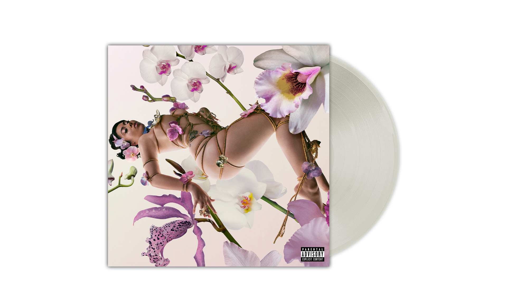 Orquideas Vinilo Exclusivo Transparente Lechoso - Importado