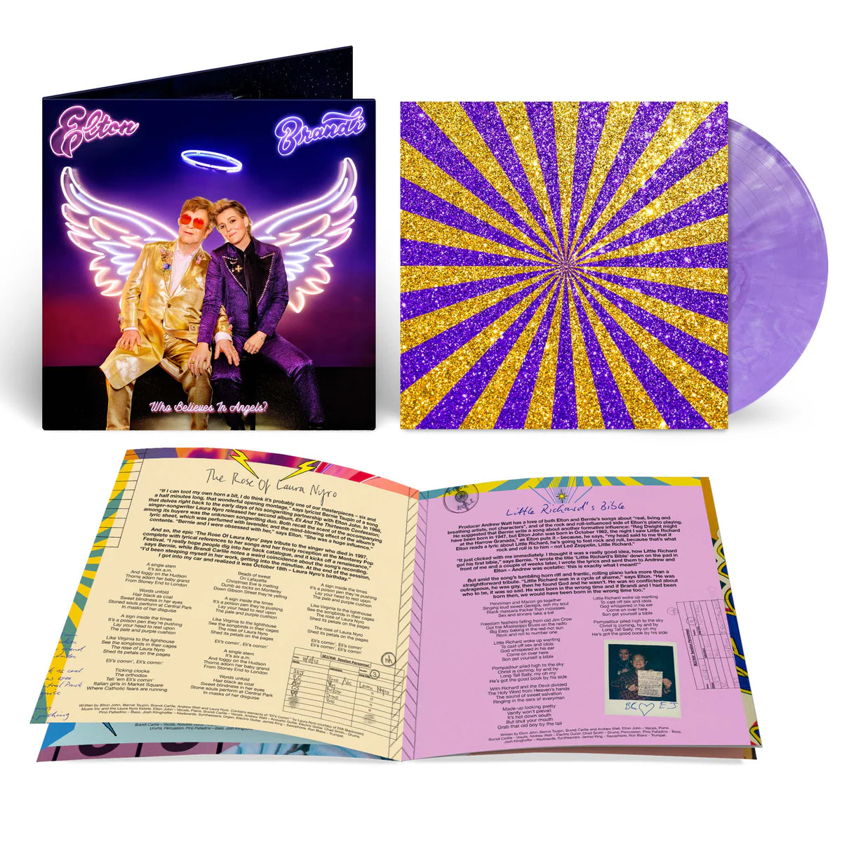 Who Believes In Angels? Vinilo Exclusivo de Tienda Morado Marmolado - Importado