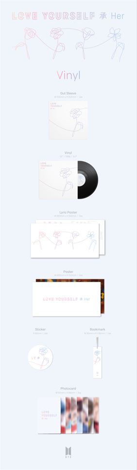 LOVE YOURSELF 承 'Her' Vinilo - Importado