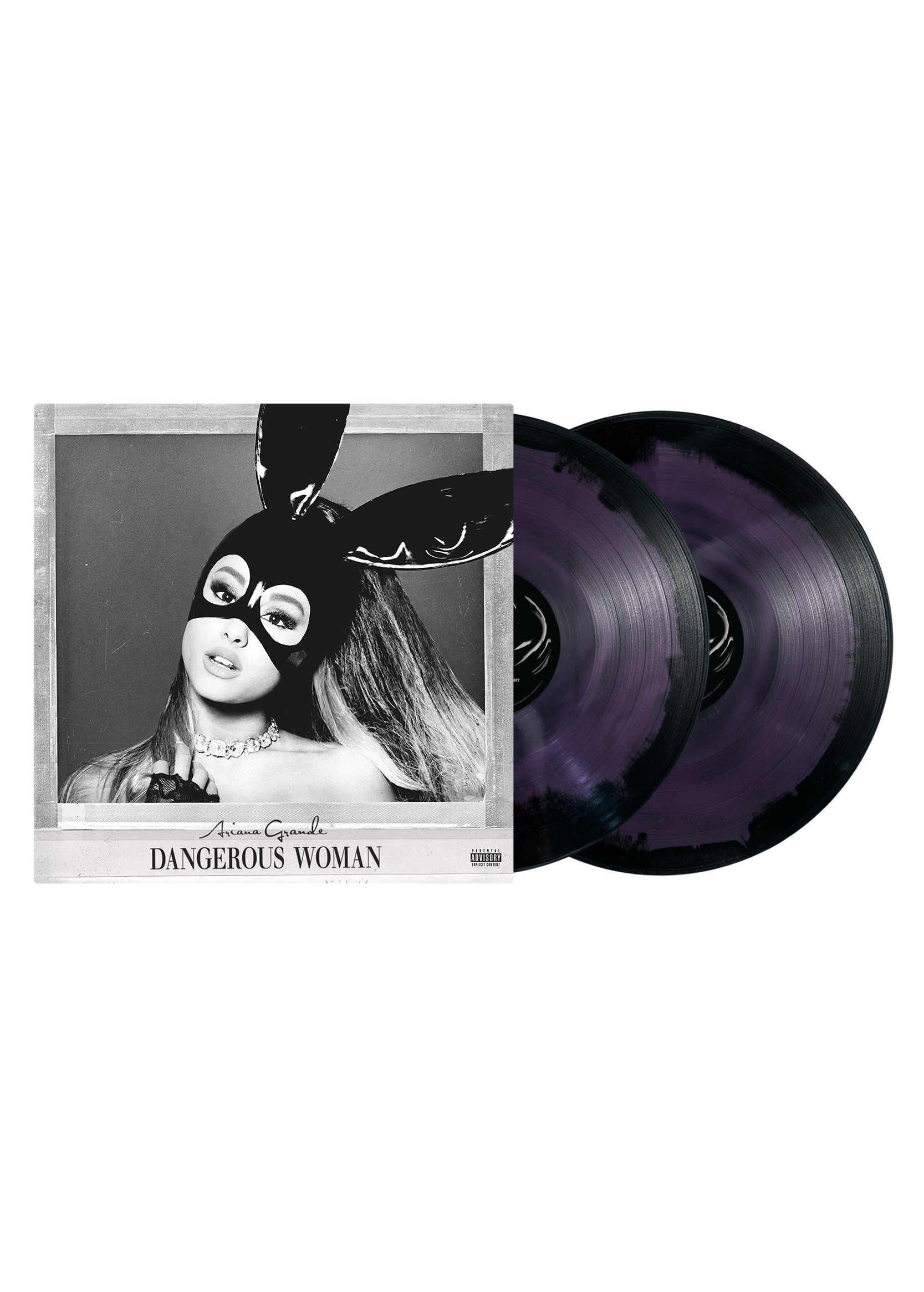 dangerous woman 2lp (remolino morado & negro) - Importado