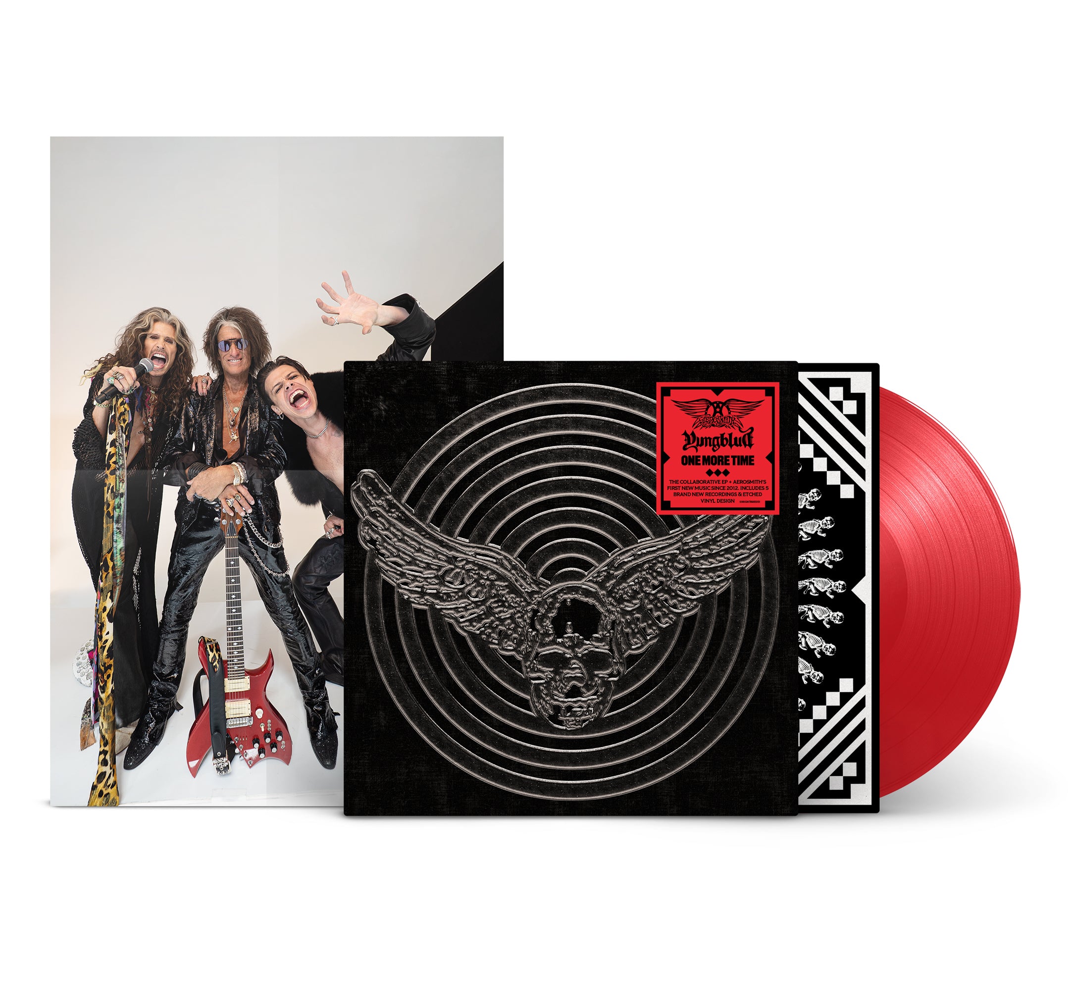 Aerosmith & YUNGBLUD - One More Time Vinilo Rojo (Exclusivo Tienda Aerosmith) - Importado