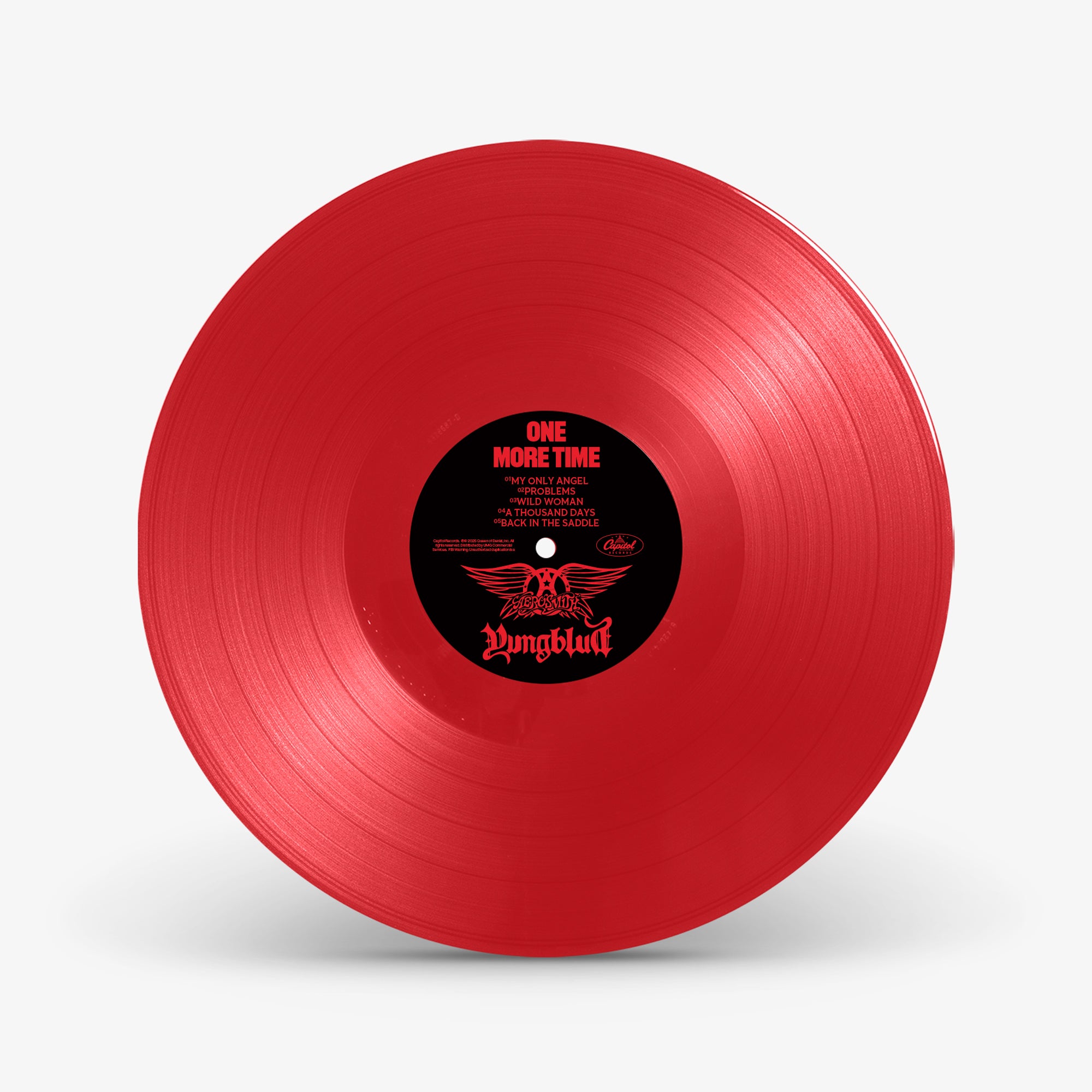 Aerosmith & YUNGBLUD - One More Time Vinilo Rojo (Exclusivo Tienda Aerosmith) - Importado