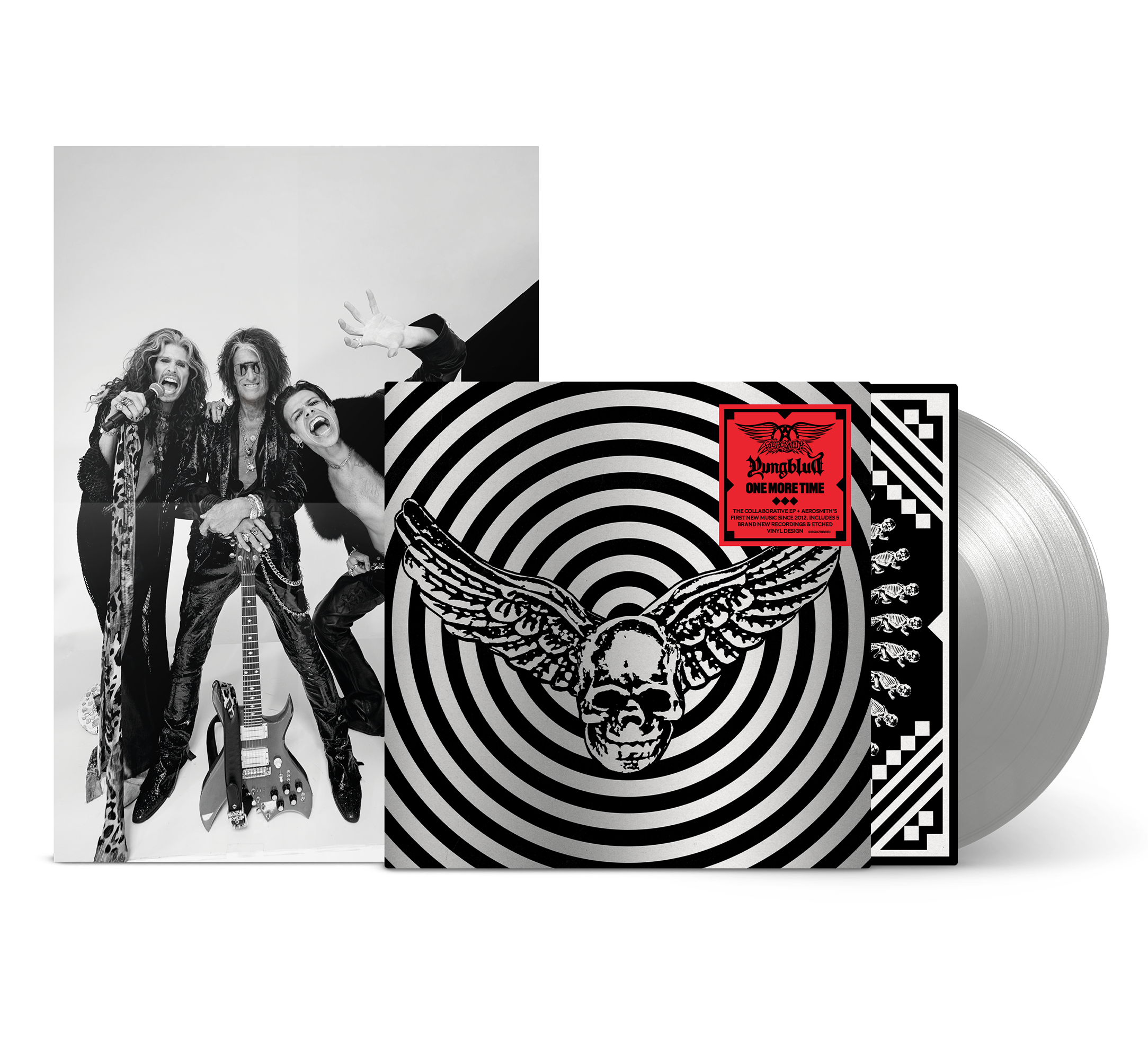 Aerosmith & YUNGBLUD - One More Time - Vinilo Plateado (Exclusivo Tienda YUNGBLUD) - Importado