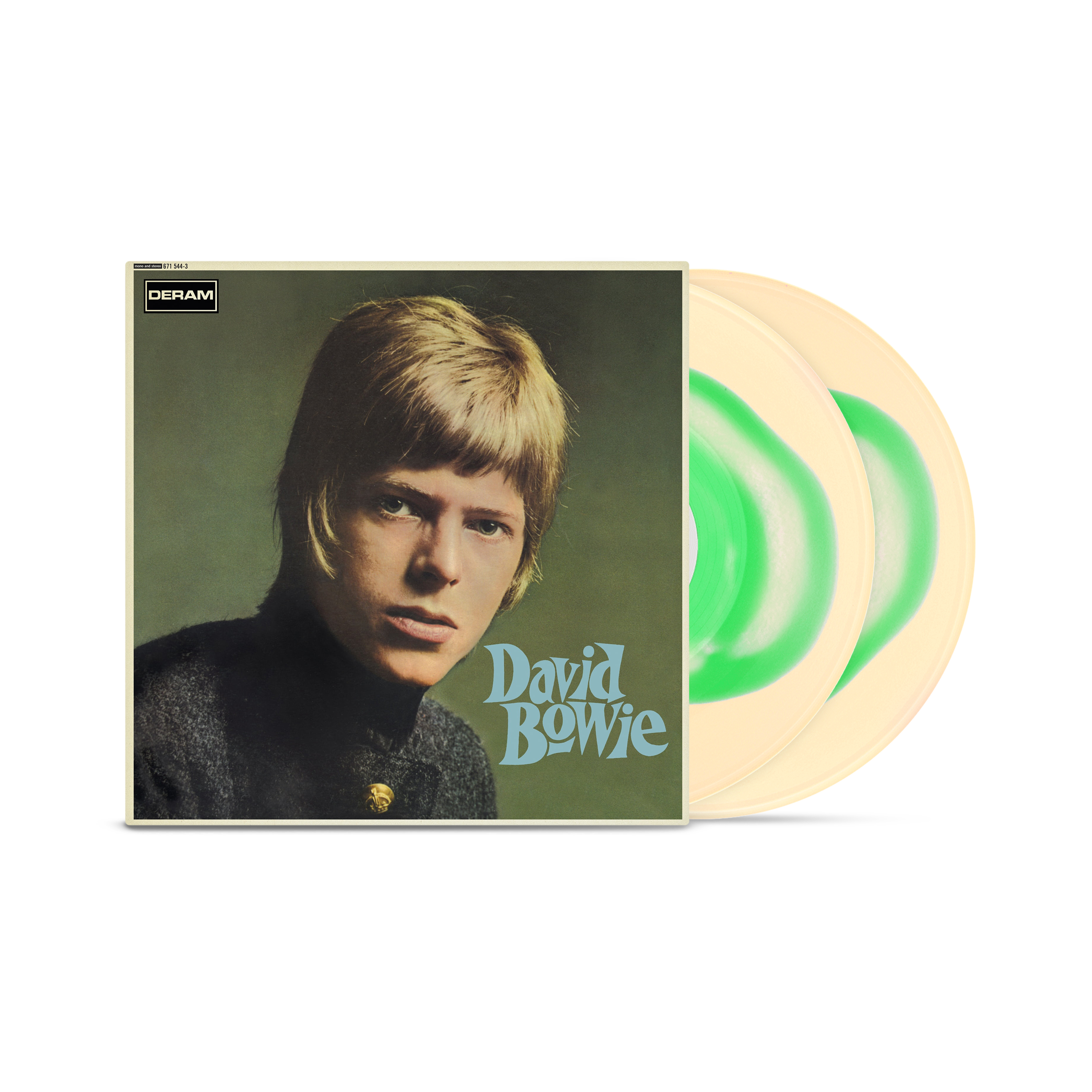 David Bowie (Deluxe Edition) - Vinilo (Edición Exclusiva Color Crema/Verde Efecto Swirl 2LP) - Importado