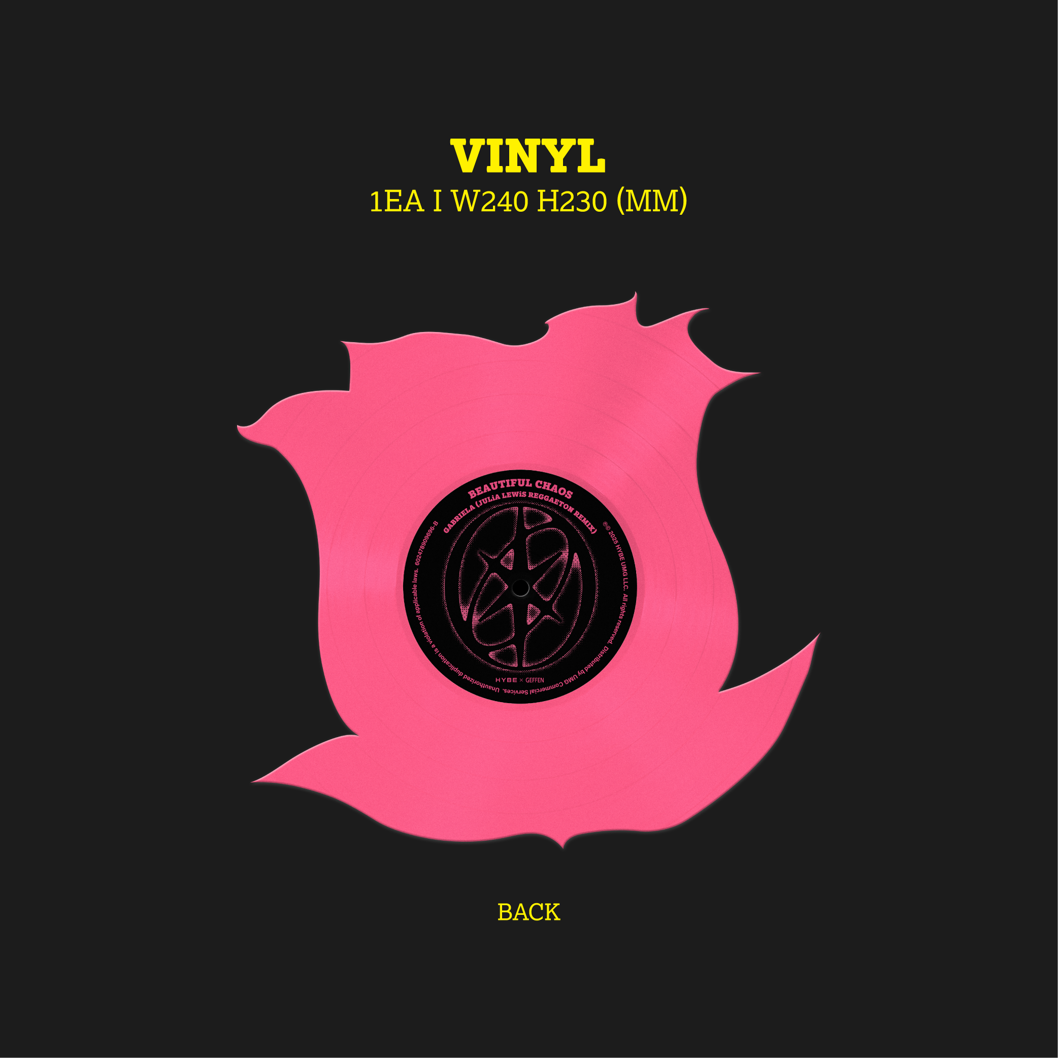 Gabriela Rose Die-Cut 7" Vinilo - Importado