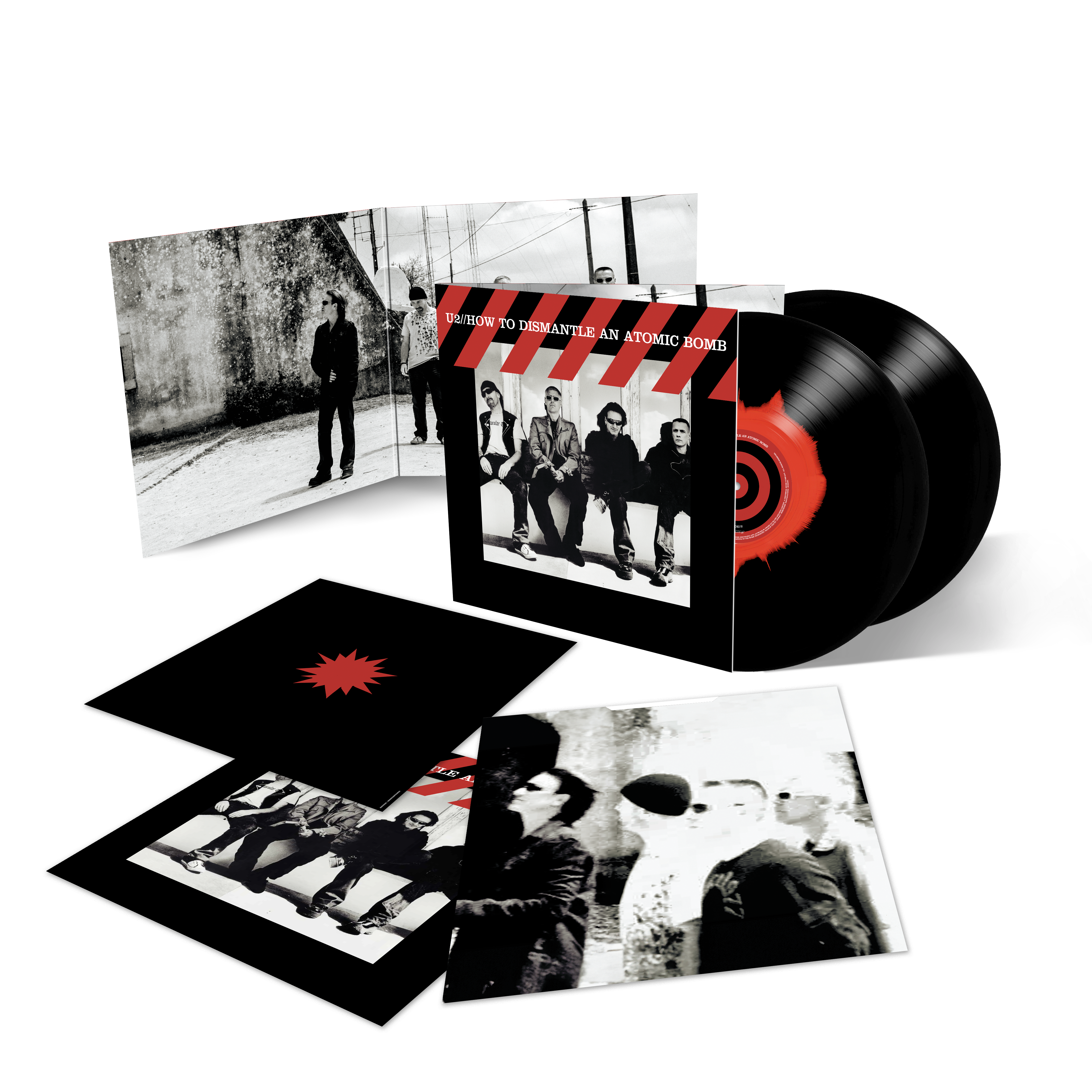 How To Dismantle An Atomic Bomb (20th Anniversary) 2LP Exclusivo Negro & Rojo Tinta Manchada Vinilo (Edición Limitada) - Importado)