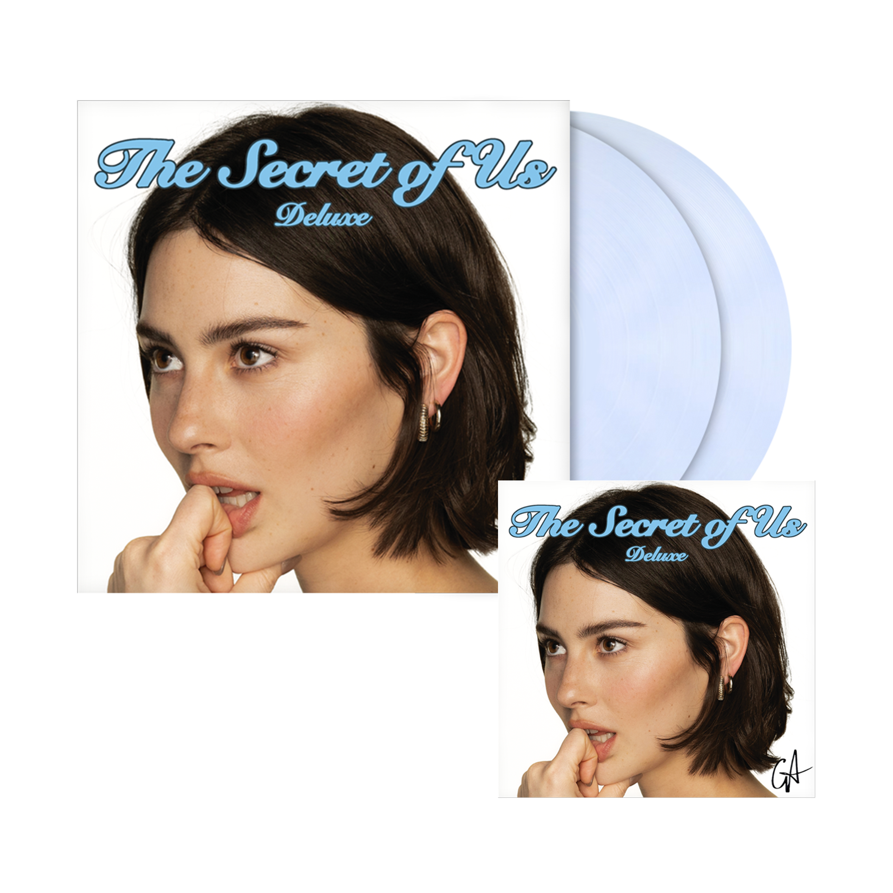 The Secret of Us Deluxe Vinilo Perla Opaco Blanco Estándar +  Artcard Firmada - Importado