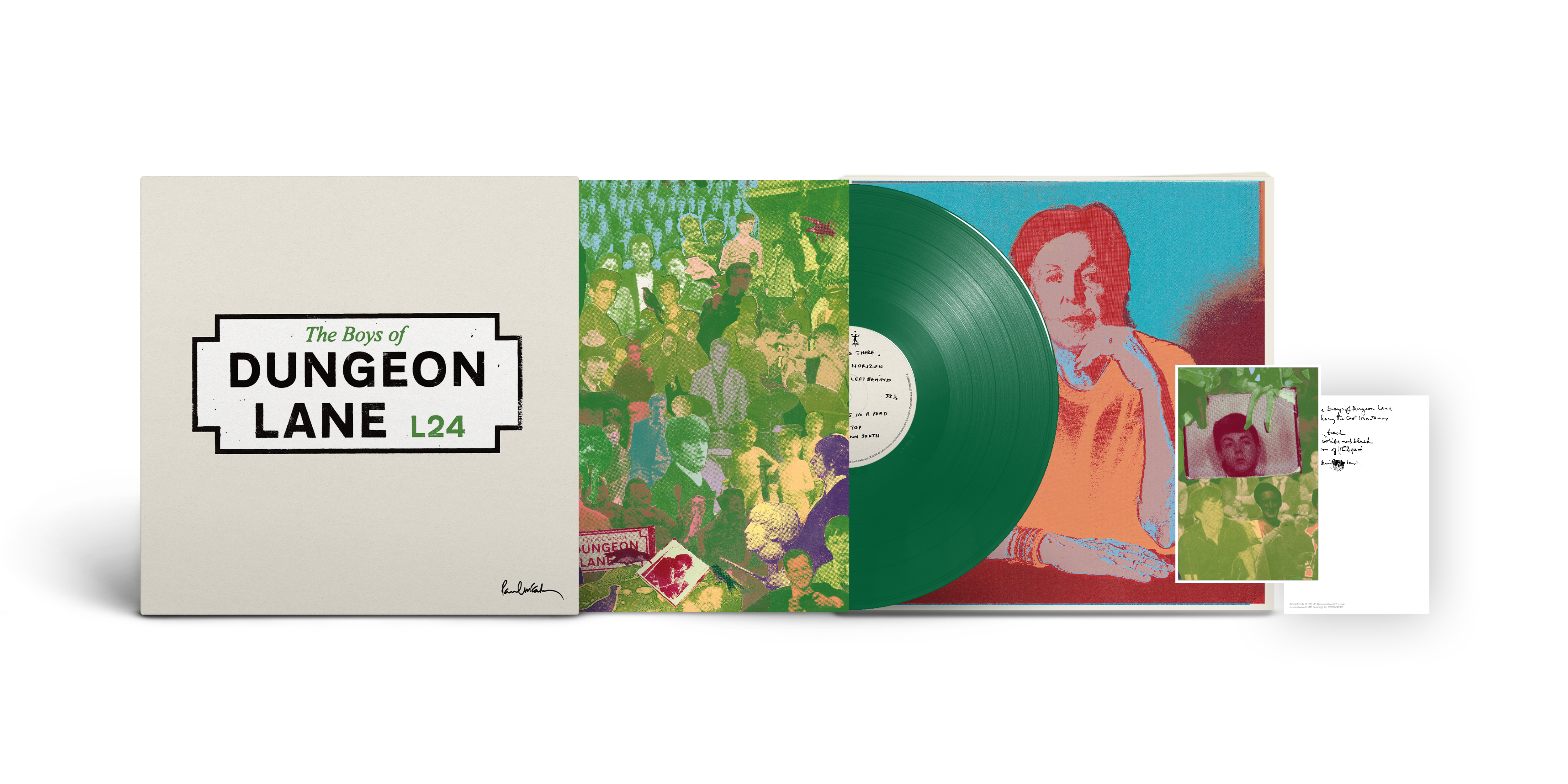 The Boys Of Dungeon Lane - LP Verde + Tarjeta de Letras - Importado