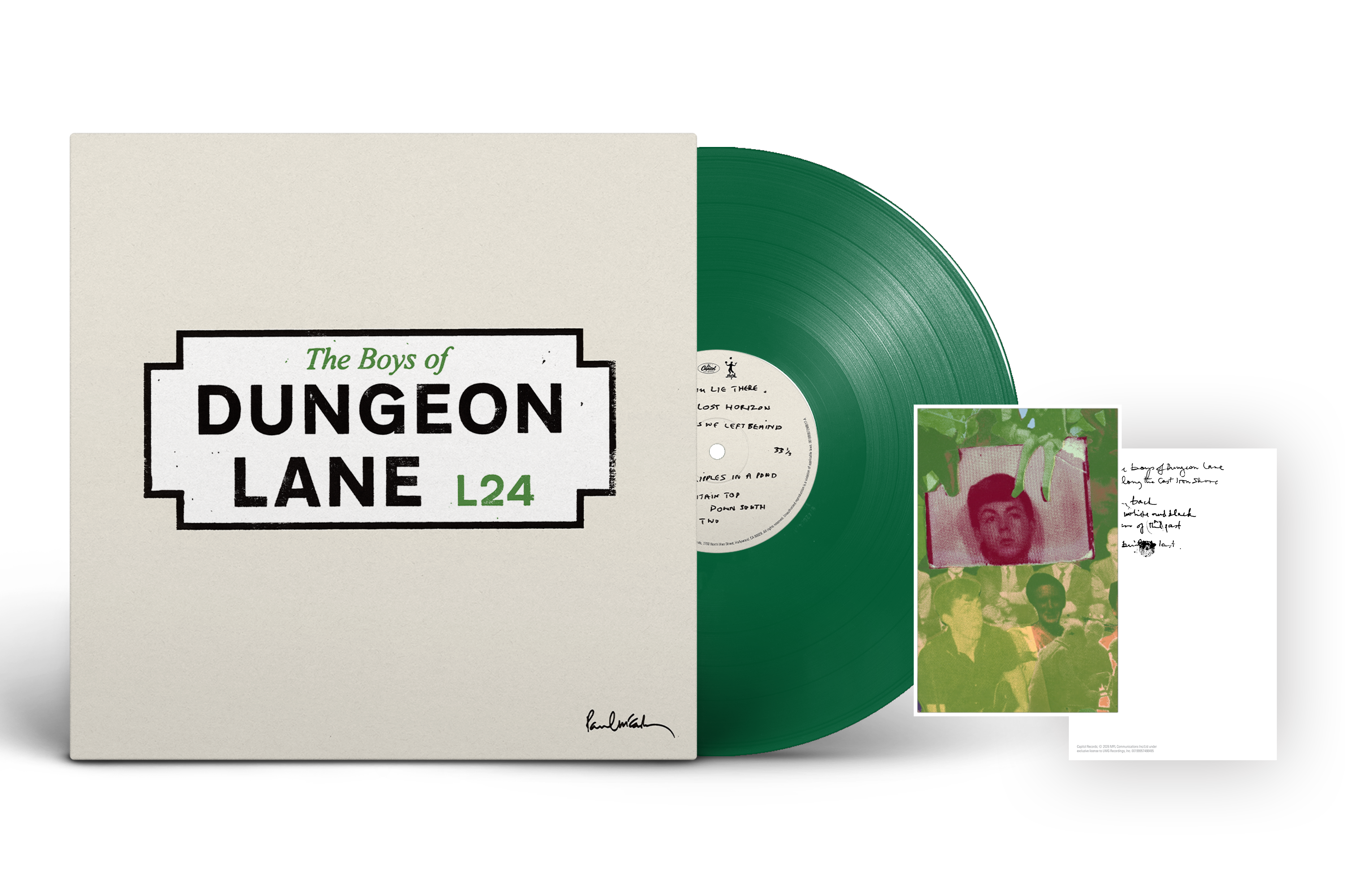The Boys Of Dungeon Lane - LP Verde + Tarjeta de Letras - Importado