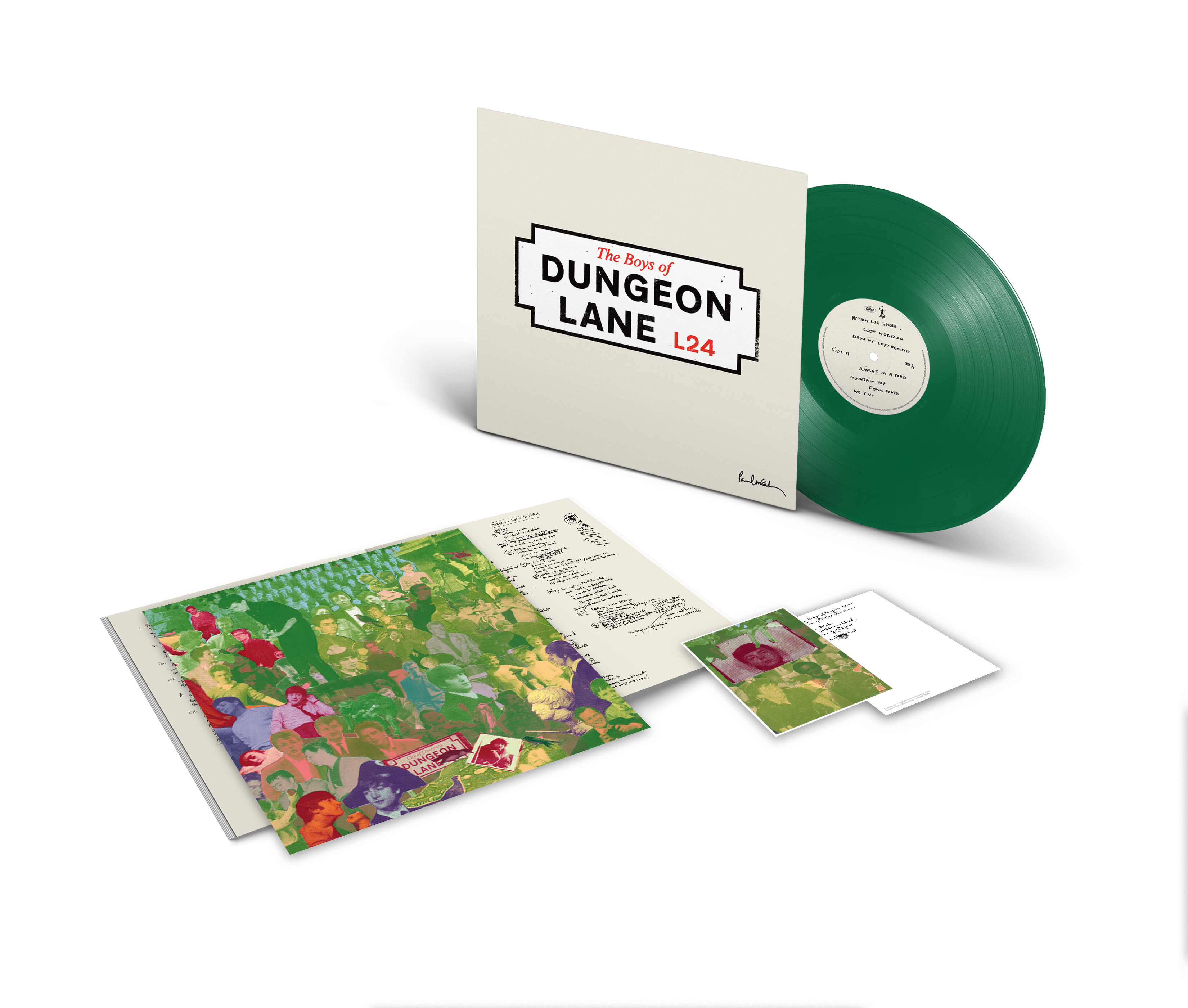 The Boys Of Dungeon Lane - LP Verde + Tarjeta de Letras - Importado