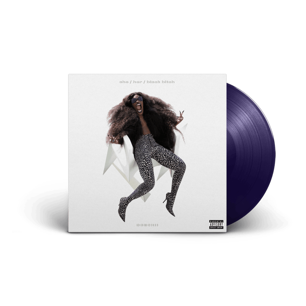 she / her / black bitch Midnight Indigo 12" Vinilo - Importado