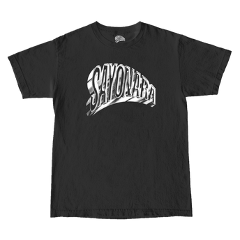 Sayonara Logo Metalico Camiseta Negra