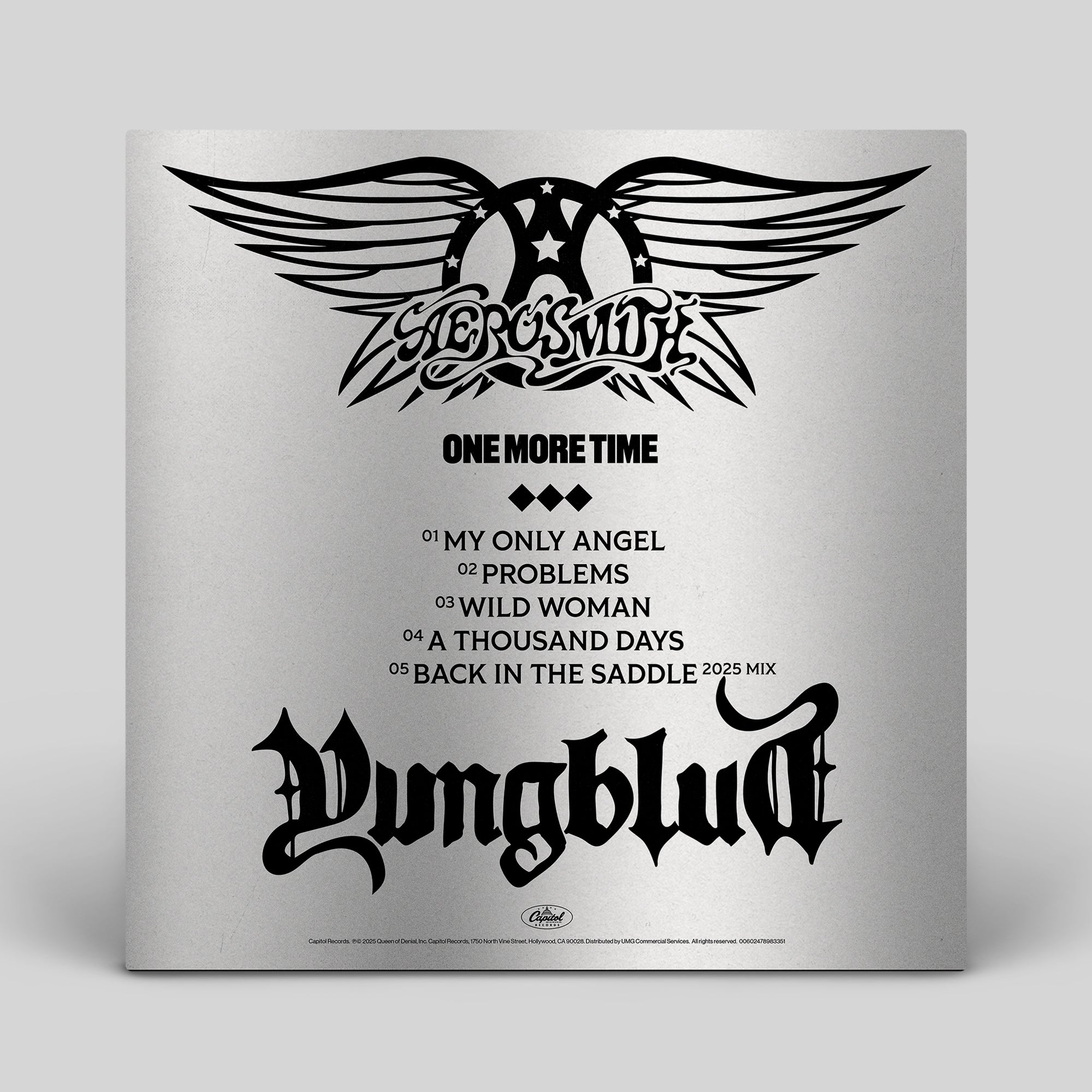 Aerosmith & YUNGBLUD - One More Time - Vinilo Plateado (Exclusivo Tienda YUNGBLUD) - Importado