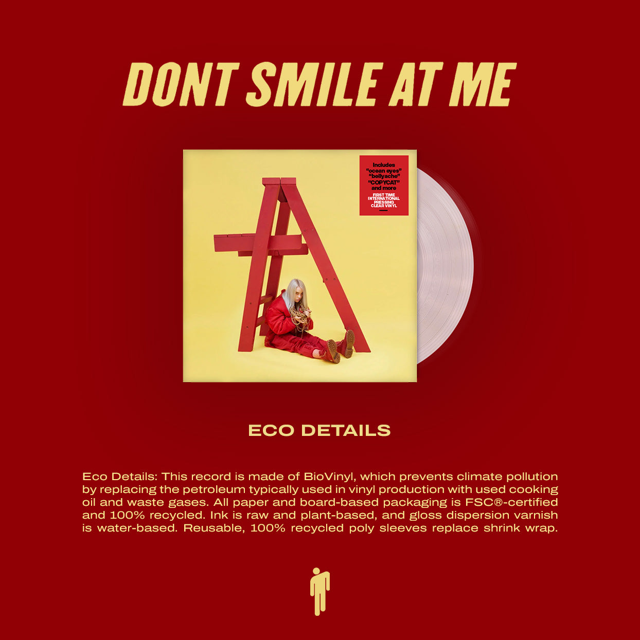 dont smile at me (Primera edición internacional en vinilo transparente) - Importado