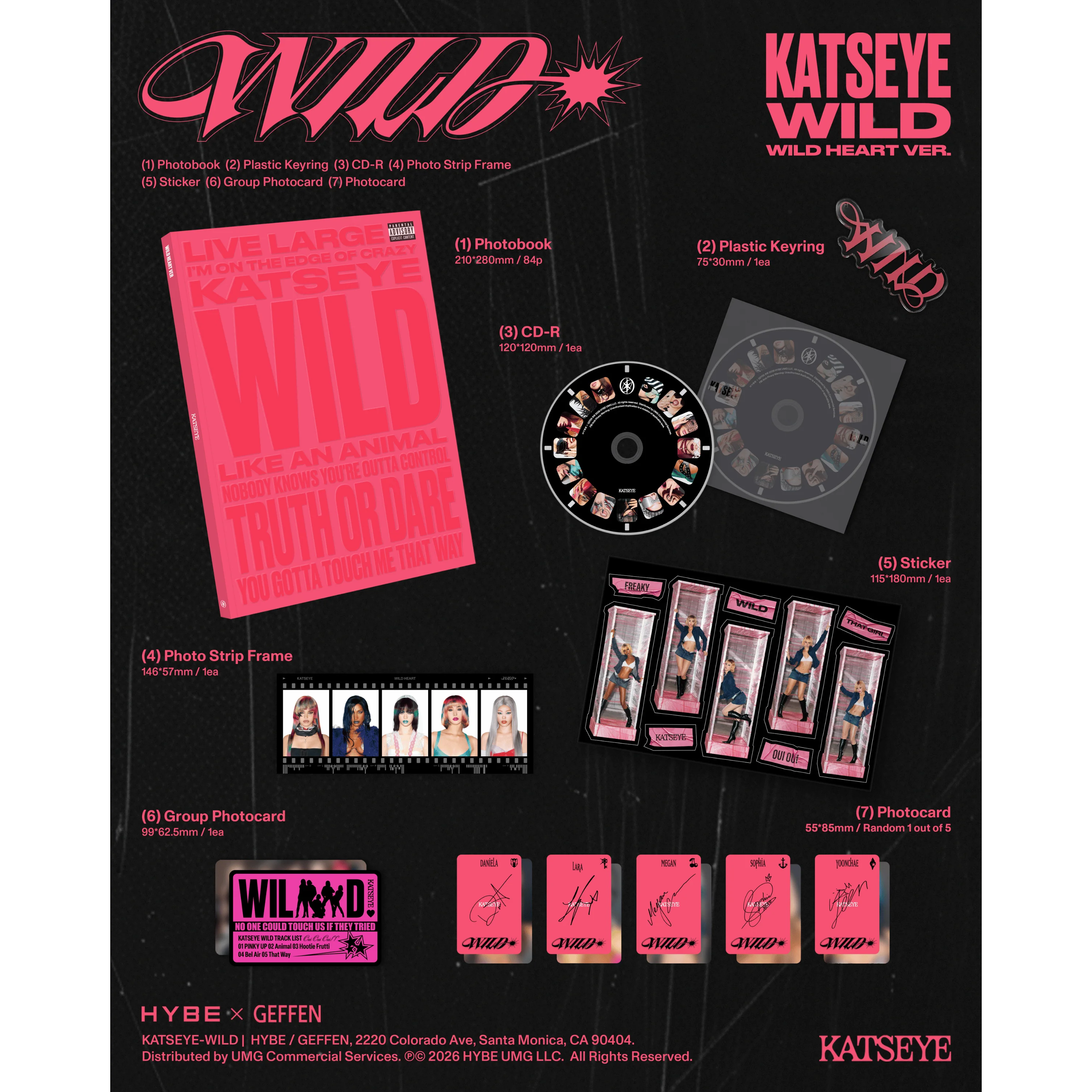 WILD - Wild Heart ver. CD - Importado