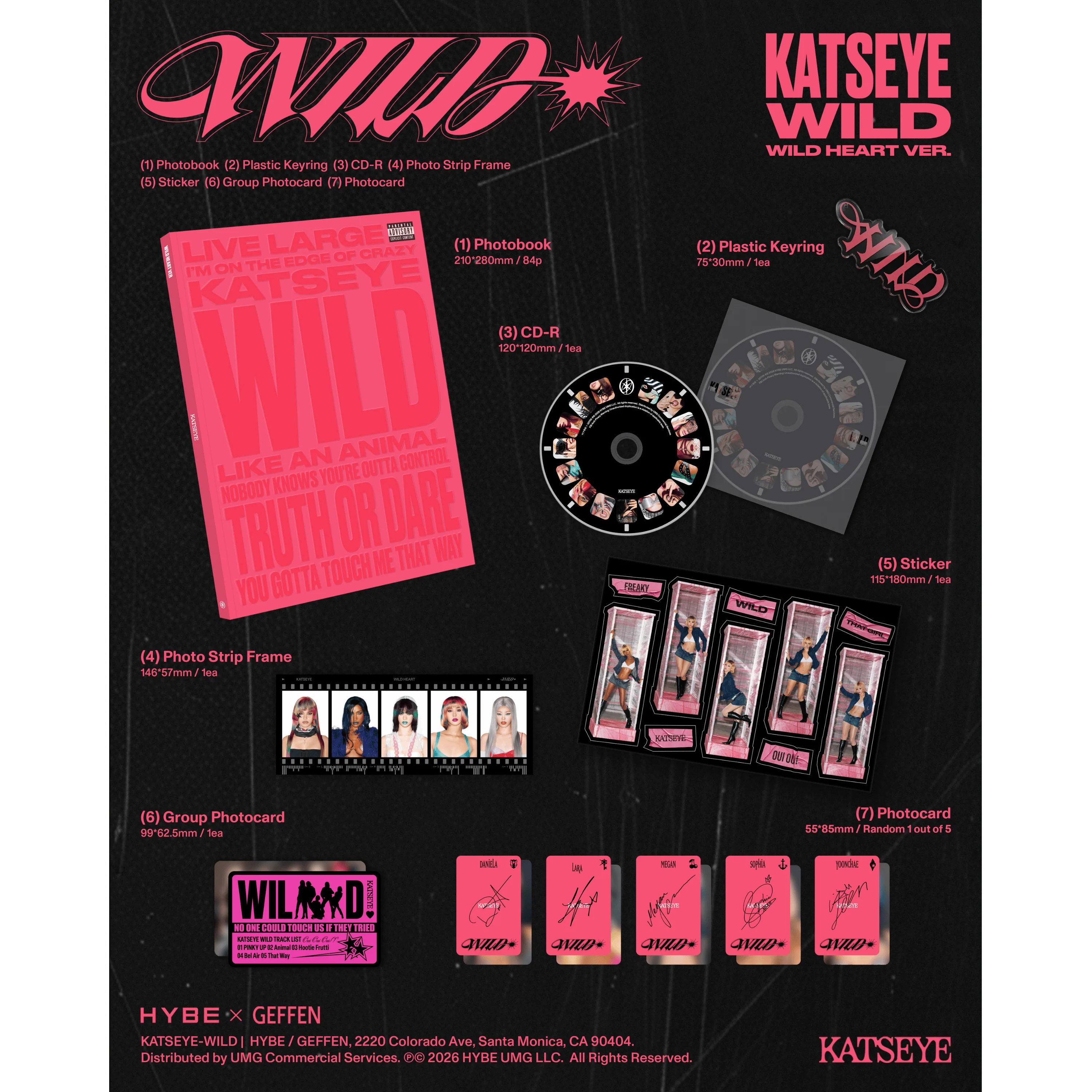 WILD - Wild Heart ver. - Oficial Exclusivo Tienda CD - Importado
