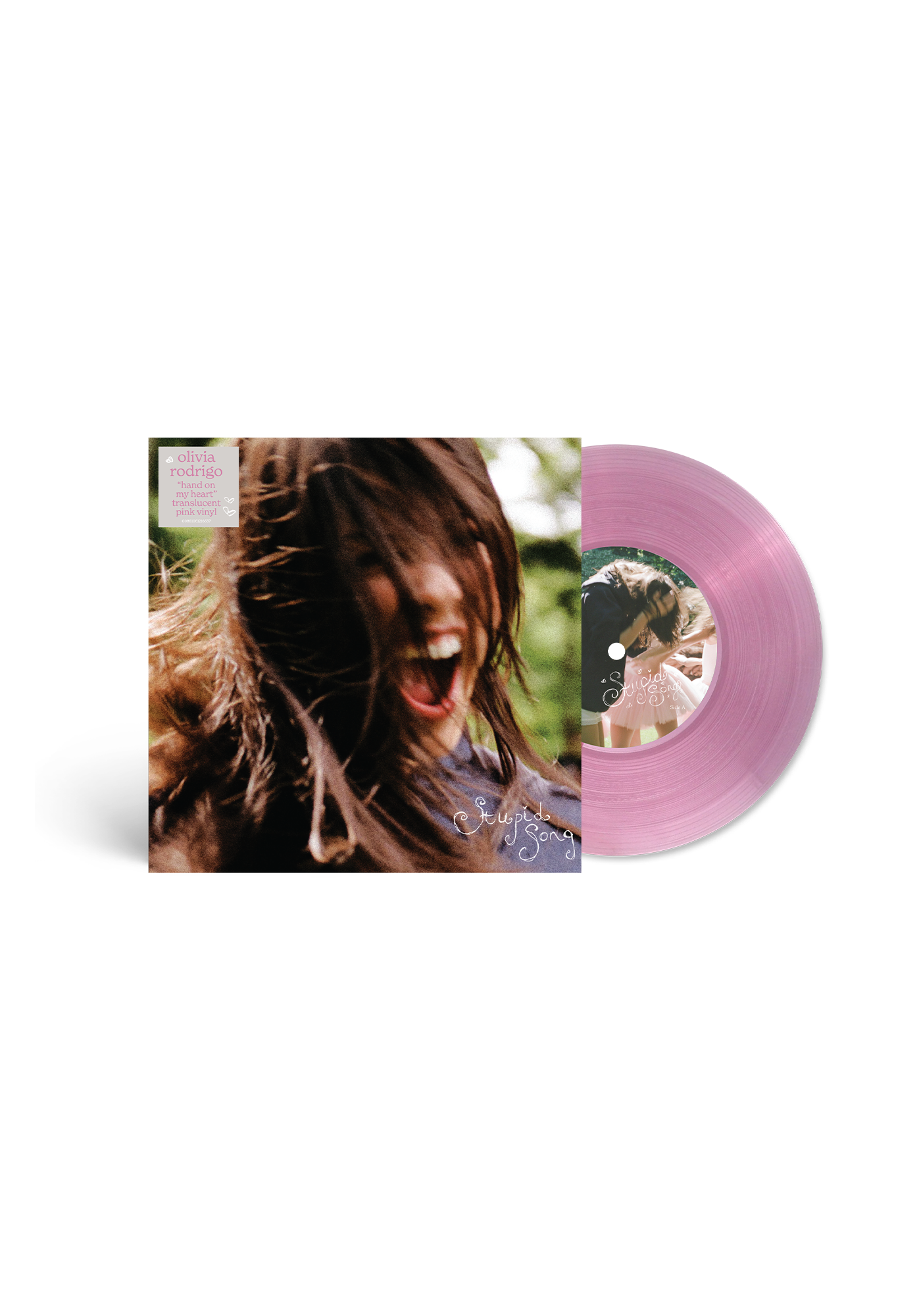 stupid song - 'hand on my heart' vinilo de 7 pulgadas de color rosa translúcido - Importado