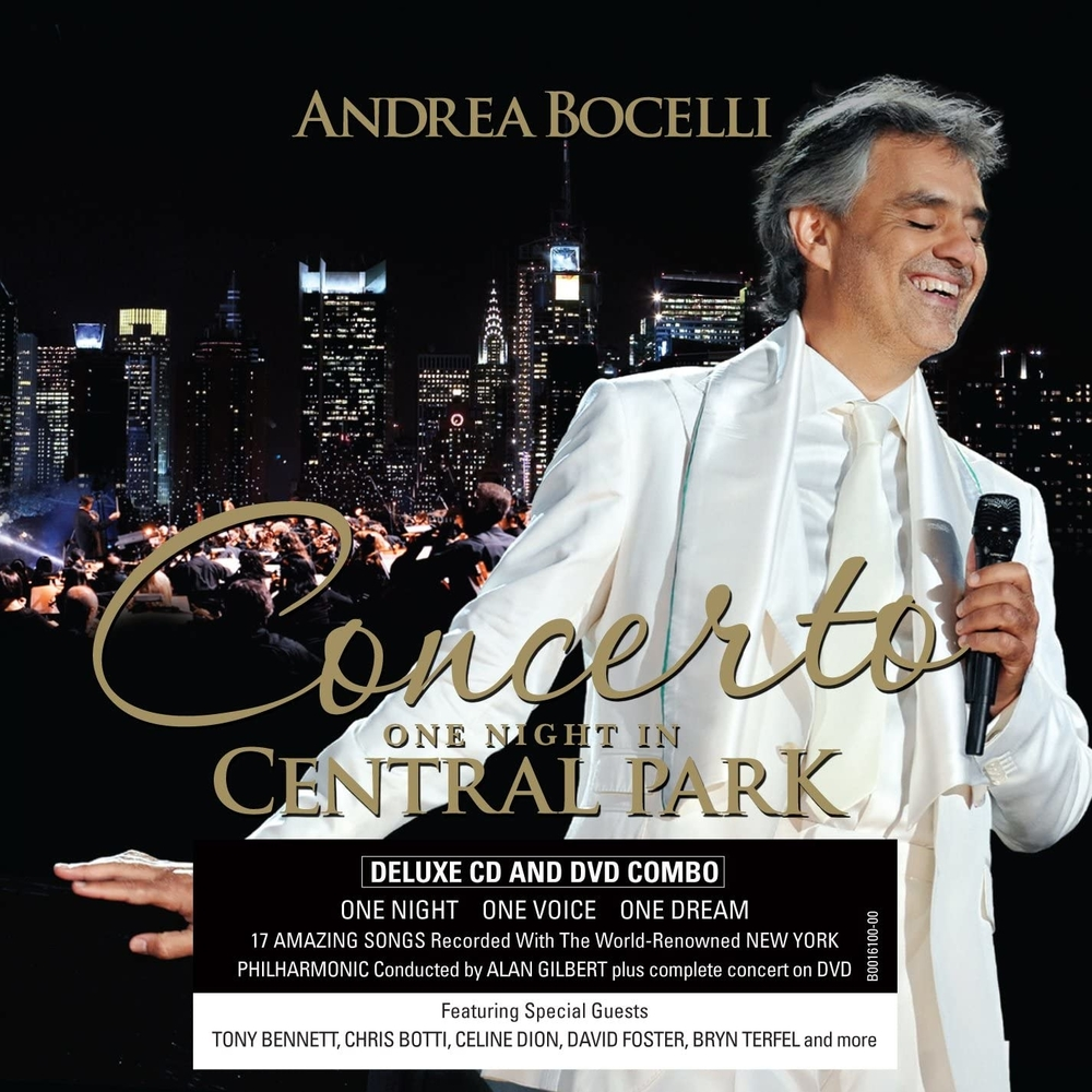 CD+DV - ANDREA BOCELLI - CONCERTO ONE NIGHT CENTRAL PARK - DELUXE EDITION  - IMPORTADO