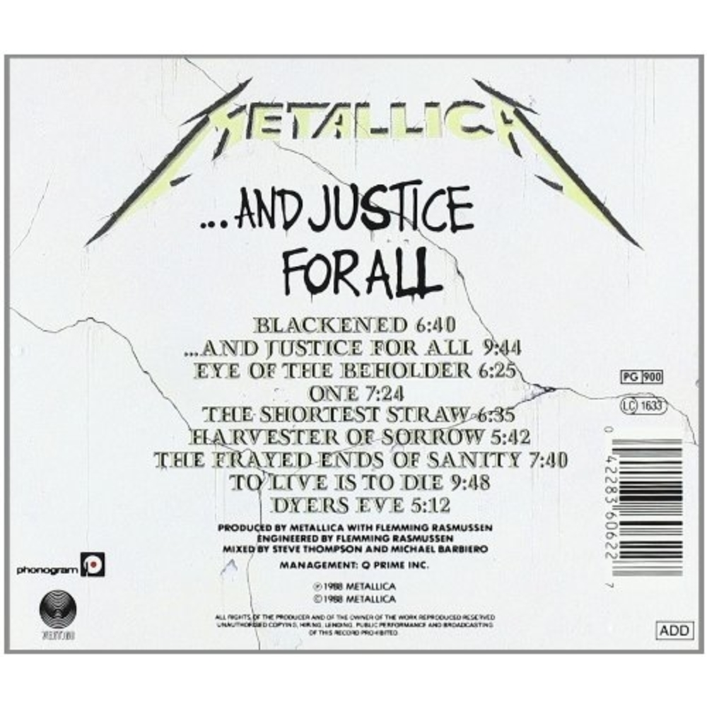 ...And Justice For All CD Estándar - Importado