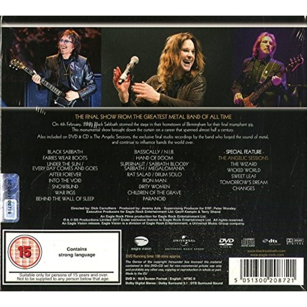 CD+DVD - BLACK SABBATH - THE END - IMPORTADO