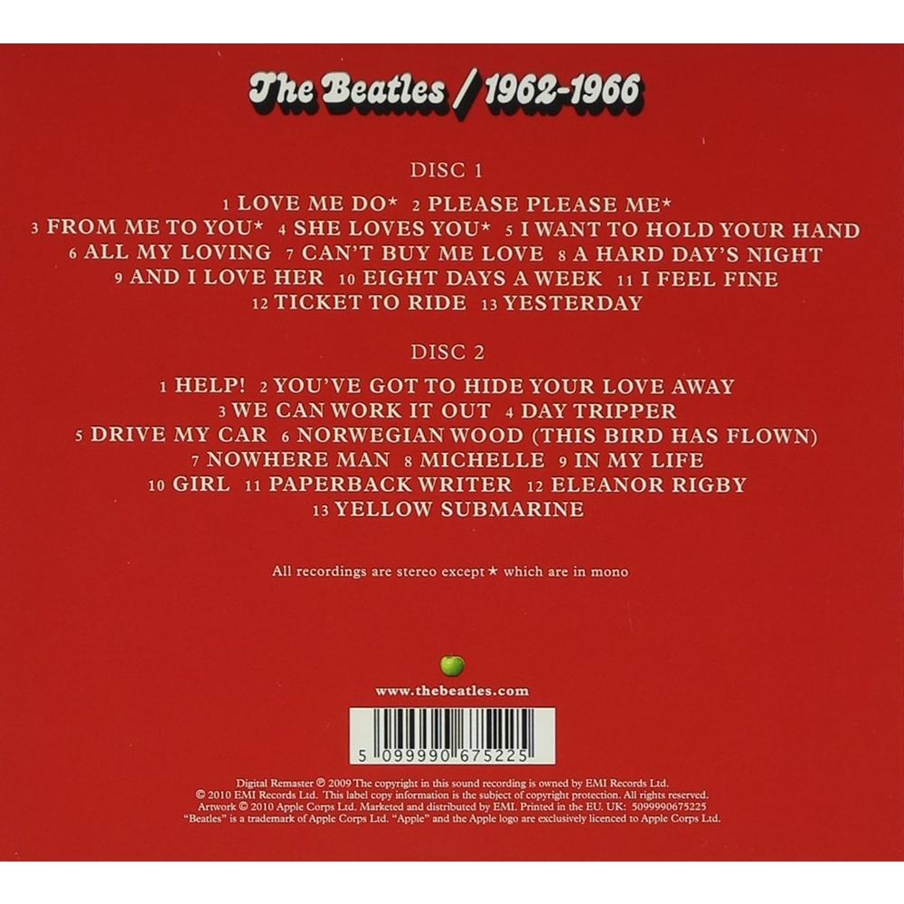 The Beatles 1962 - 1966 2CD - Importado