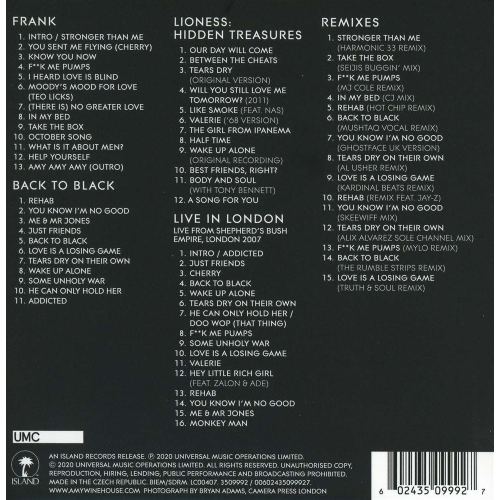 BOX SET - AMY WINEHOUSE - THE COLLECTION - IMPORTADO