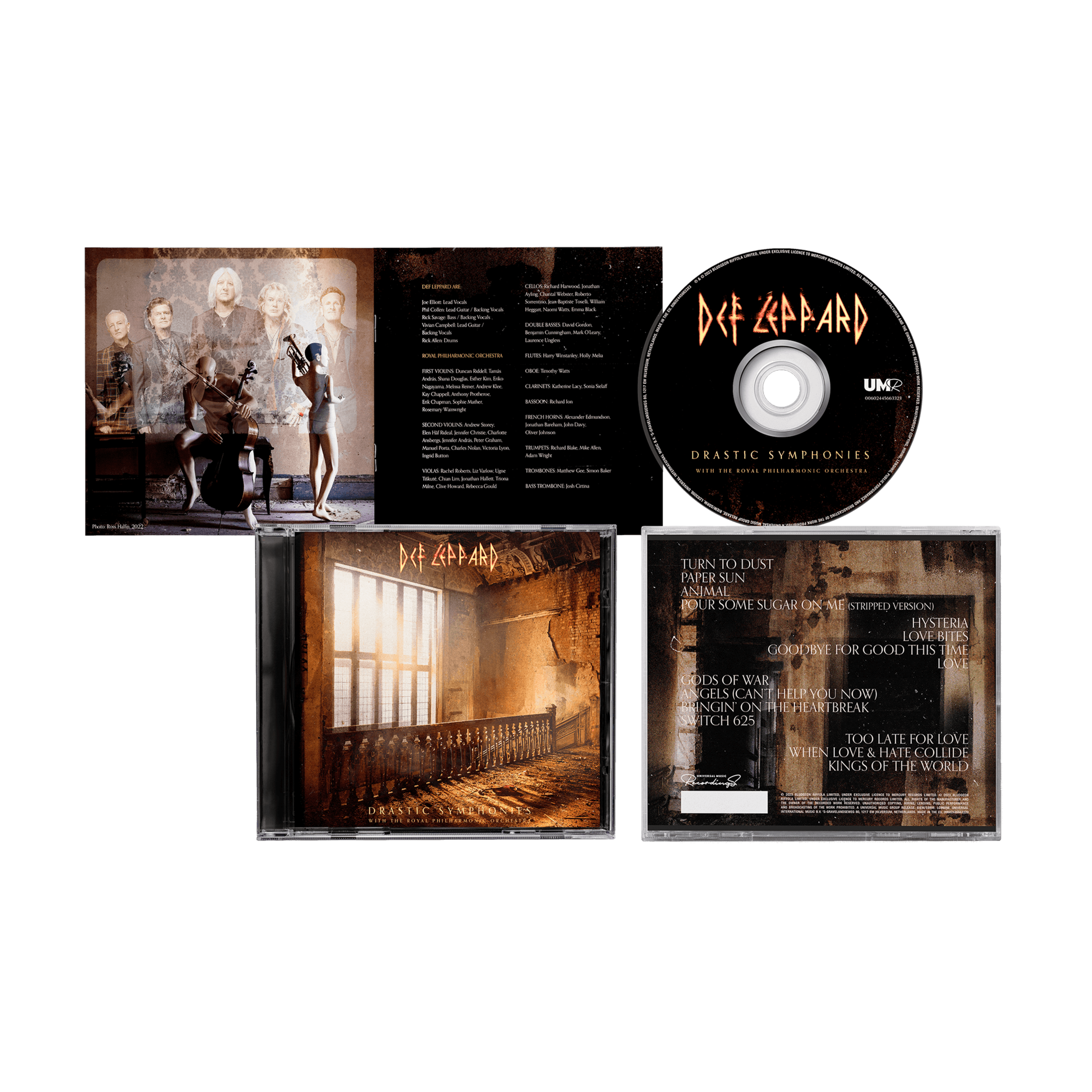 DEF LEPPARD WITH THE ROYAL PHILHARMONIC ORCHESTRA - DRASTIC SYMPHONIES CD - IMPORTADO