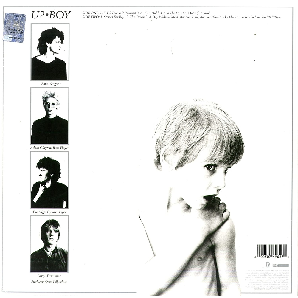 VINILO - COLOR - U2 - BOY - 40 ANNIVERSARY EDITION - IMPORTADO