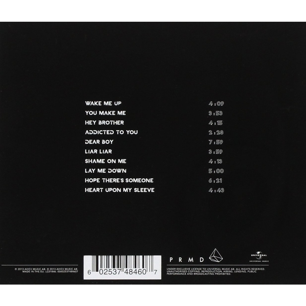 CD - AVICII - TRUE - IMPORTADO