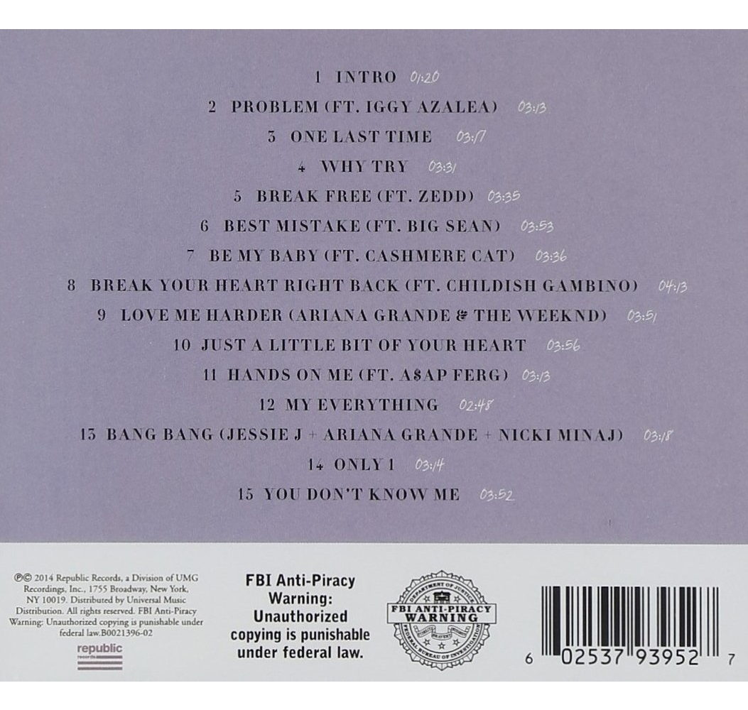 My Everything - CD Versión Deluxe - Importado