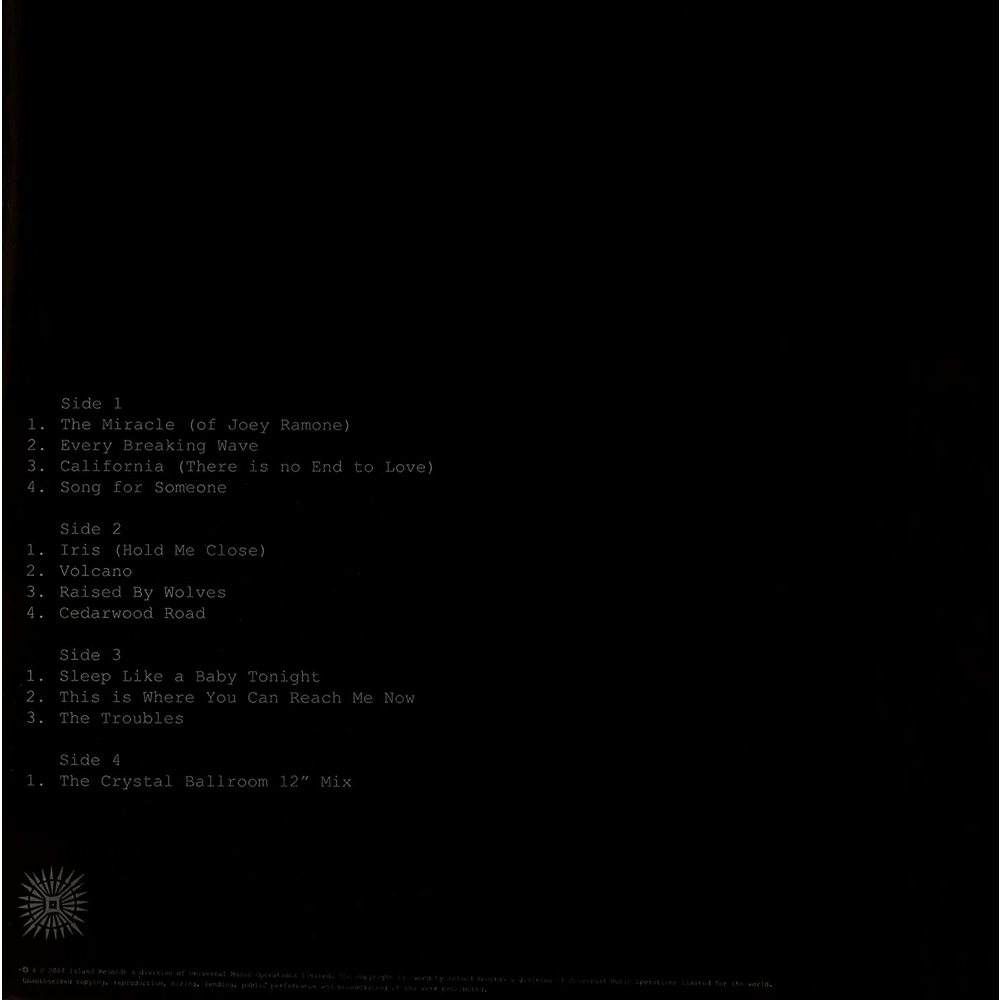 DOS VINILOS - U2 - SONGS OF INNOCENCE - IMPORTADO