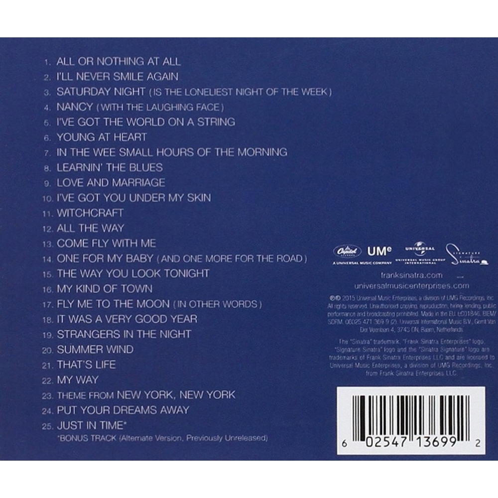 CD - FRANK SINATRA - ULTIMATE SINATRA - IMPORTADO