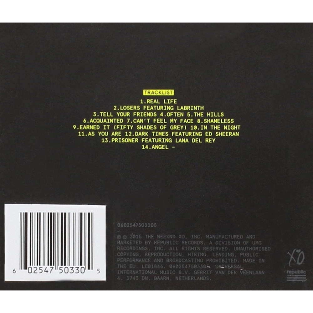 BEAUTY BEHIND THE MADNESS CD - Importado