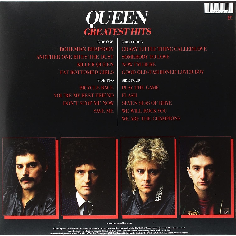 DOS VINILOS - QUEEN - GREATEST HITS (REMASTERED 2011) - IMPORTADO