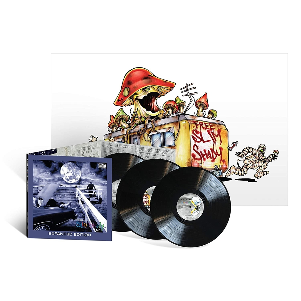 TRES VINILOS - EMINEM - SLIM SHADY - EXPANDED EDITION - IMPORTADO