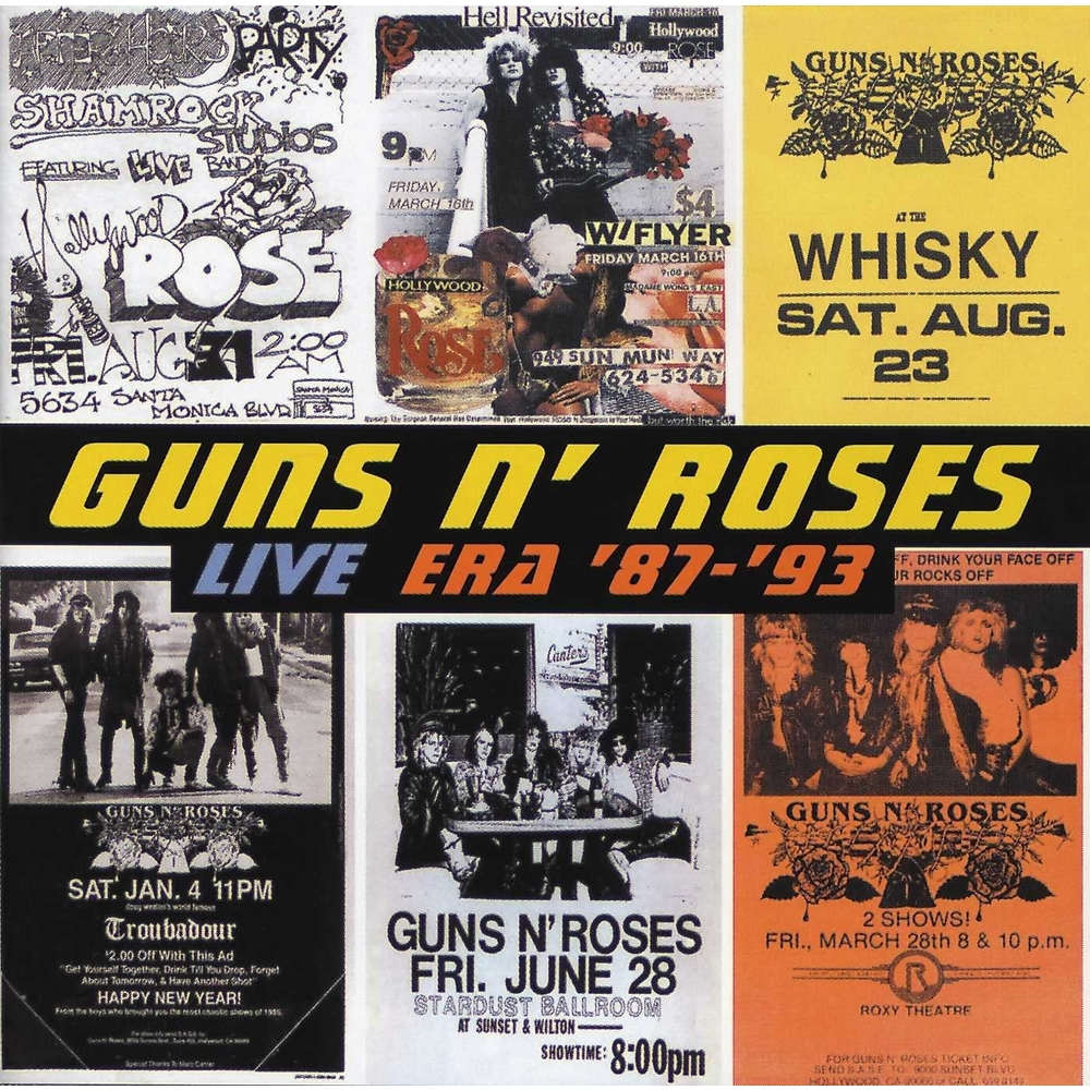 DOS CD's - GUNS N' ROSES -  LIVE ERA '87-'93 - IMPORTADO