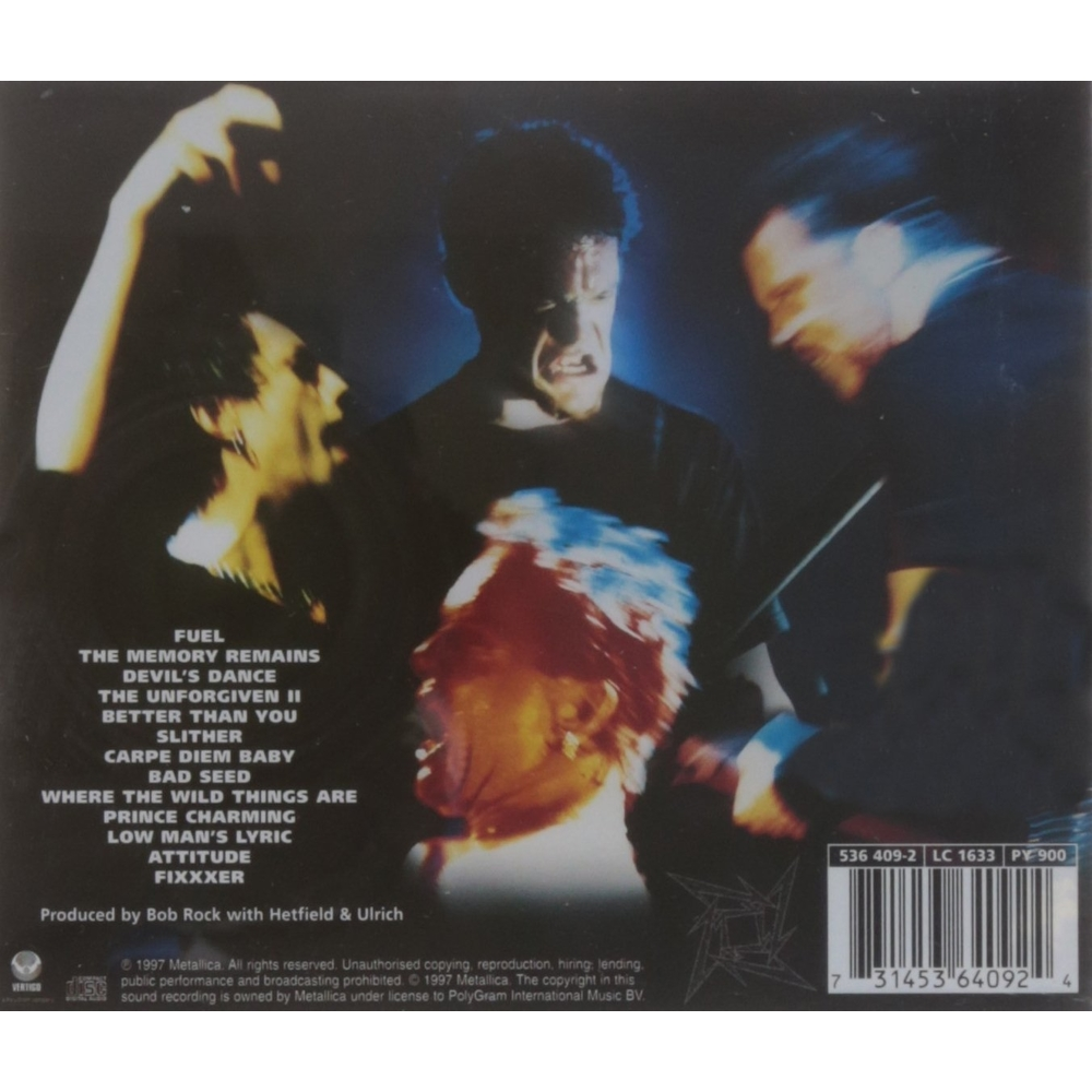 CD - METALLICA - RELOAD - IMPORTADO