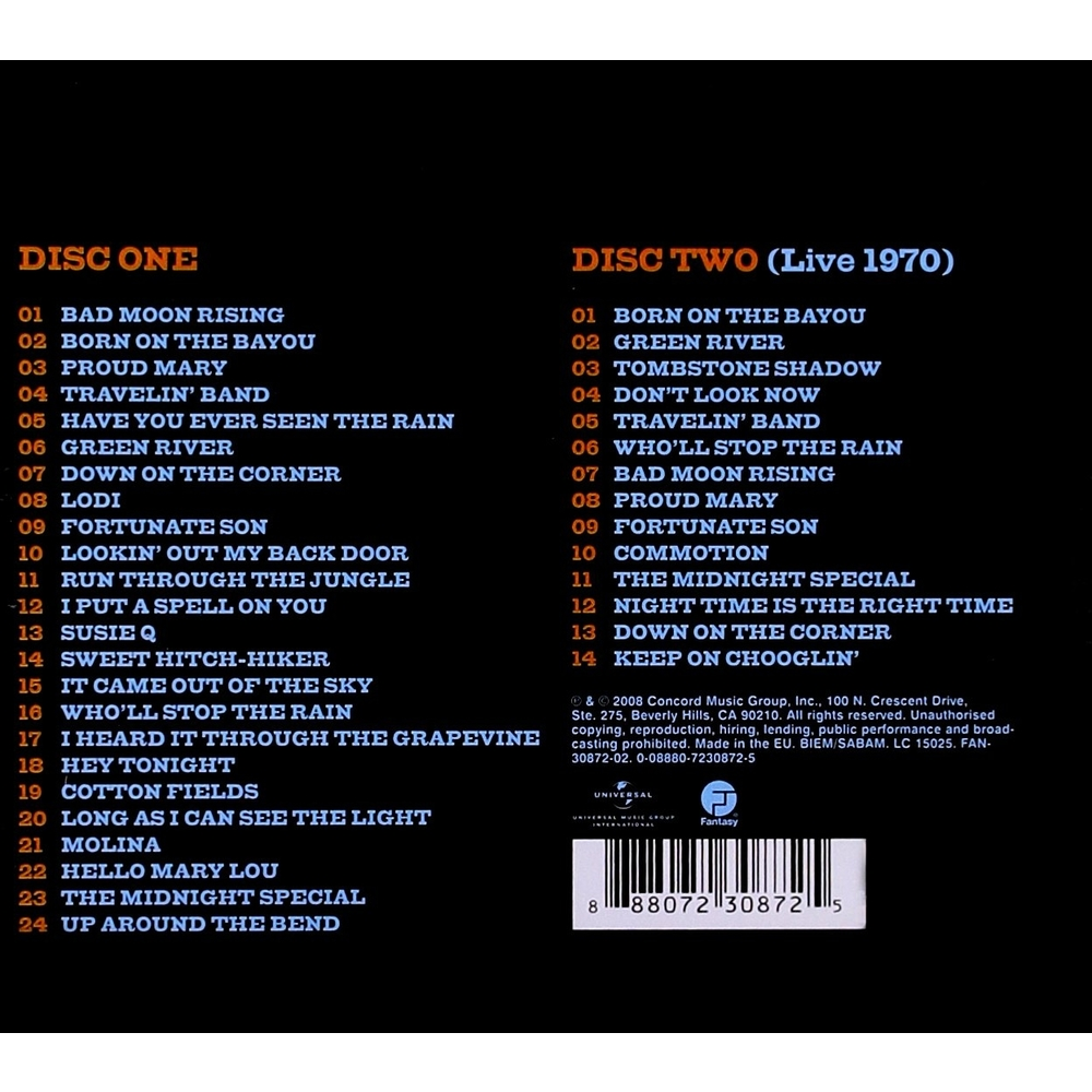 DOS CD's - CREEDENCE CLEARWATER REVIVAL - BEST OF - IMPORTADO