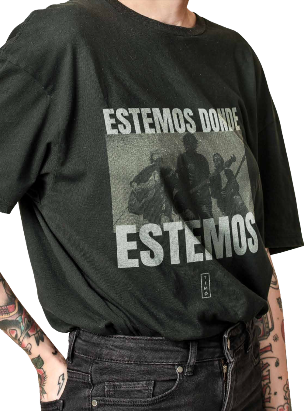 Estemos Dónde Estemos - Camiseta Negra Unisex
