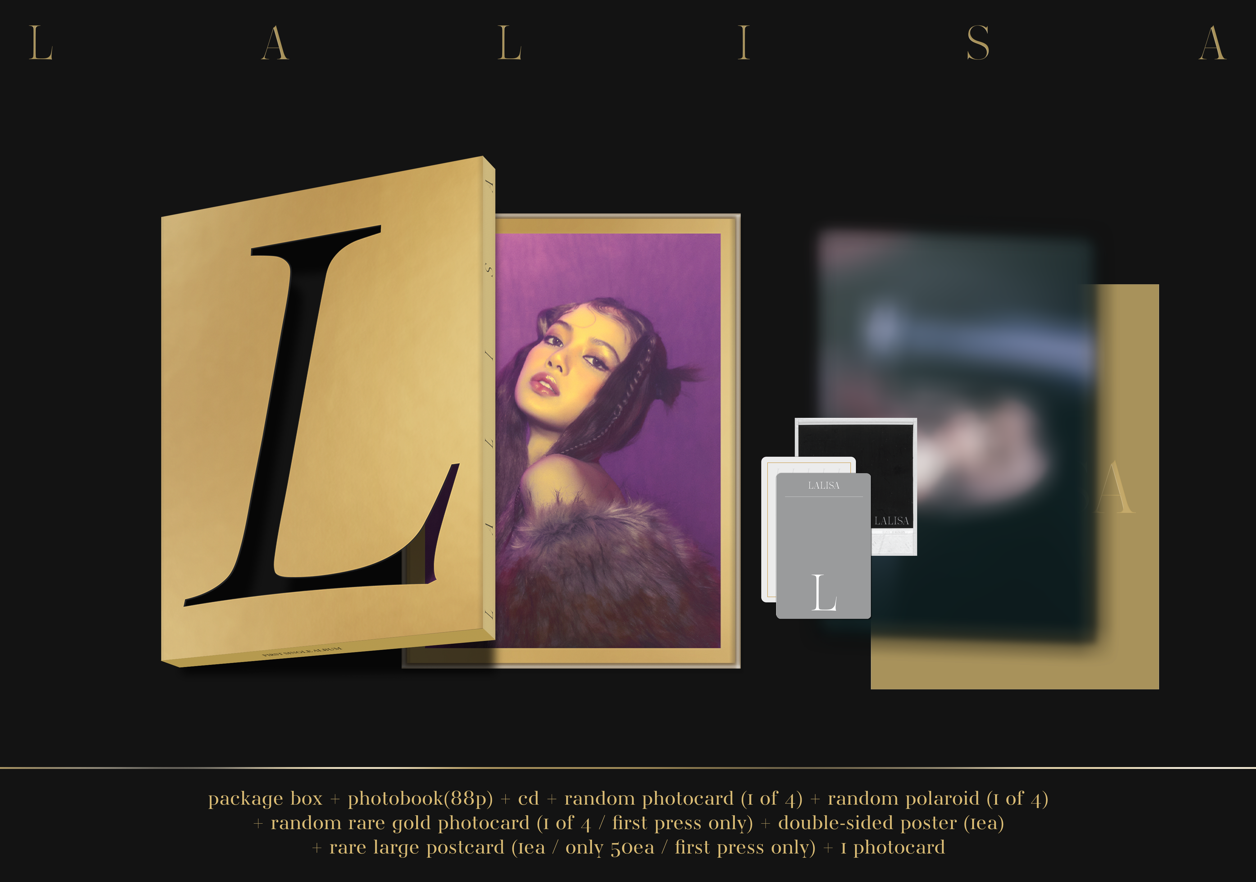 BOX SET - LISA - LALISA (ORO) - IMPORTADO