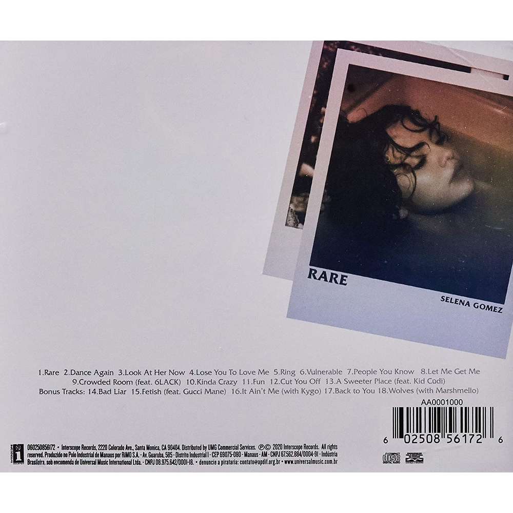 CD - SELENA GOMEZ - RARE - IMPORTADO