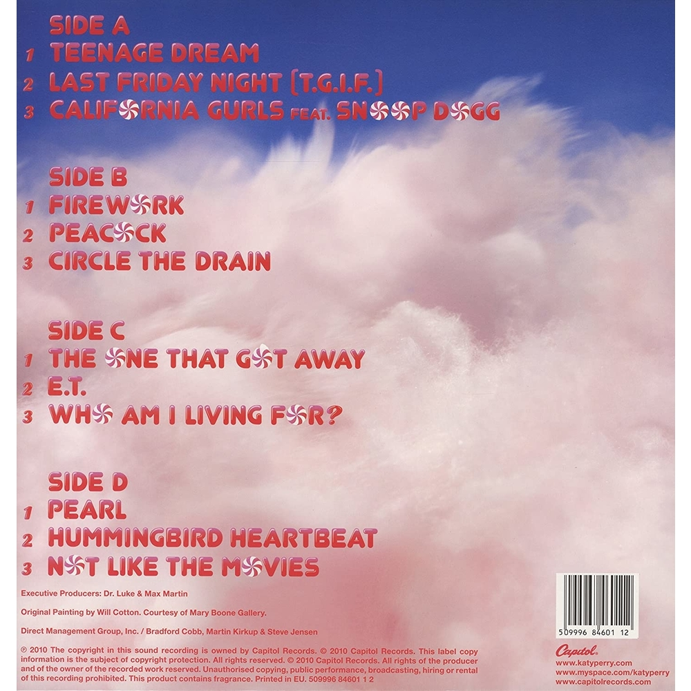 DOS VINILOS - KATY PERRY - TEENAGE DREAM - IMPORTADO