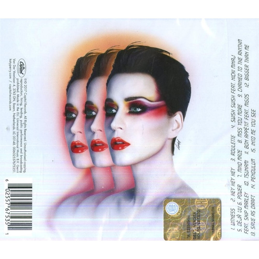 CD - KATY PERRY - WITNESS - IMPORTADO